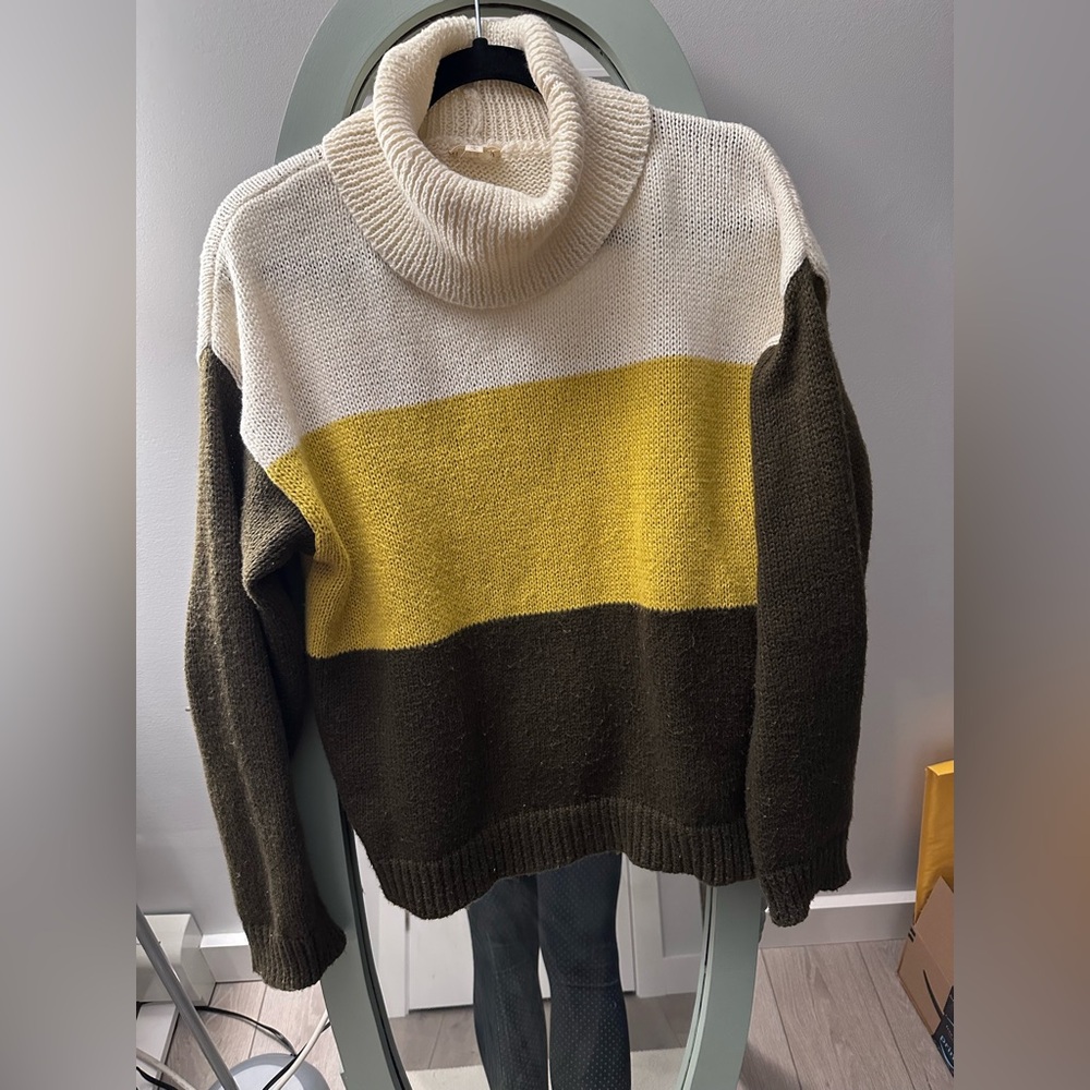 Hem & Thread Multicolor Turtleneck Sweater